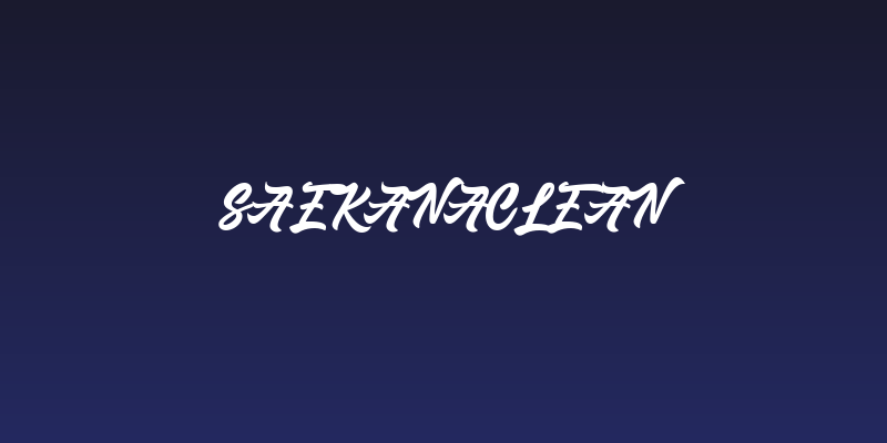 SaekanaClean Social Header