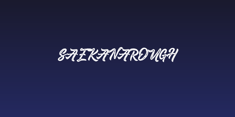Saekanarough Social Header