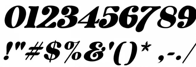 Saestwo Italic Font OTHER CHARS