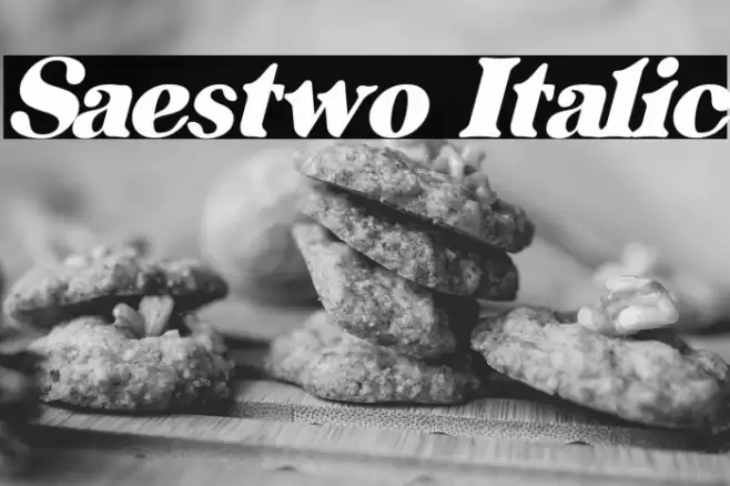 Saestwo Italic Font examples