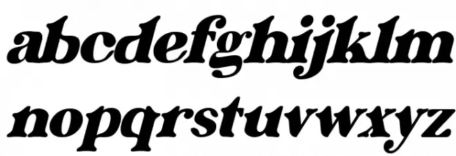 Saestwo Italic Caratteri MINUSCOLO