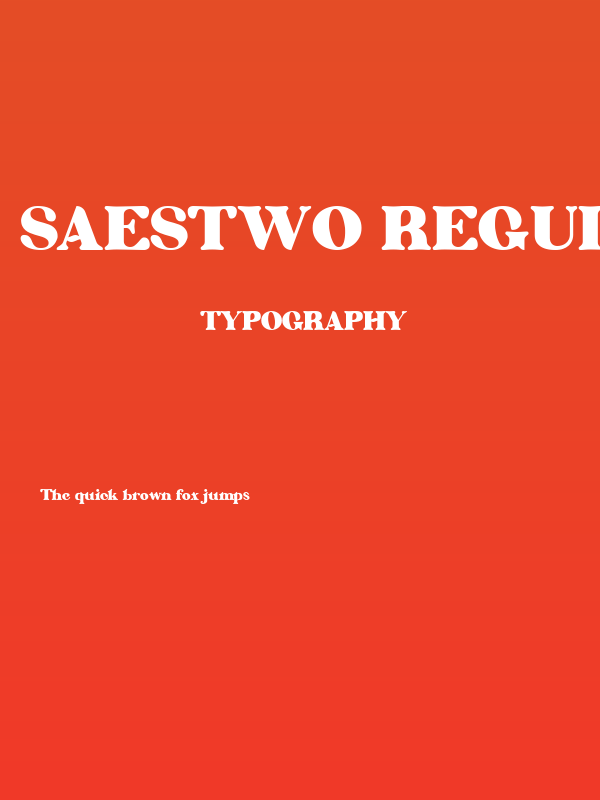 Saestwo Regular Poster