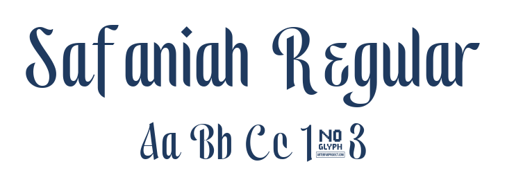 Safaniah Regular Font Preview