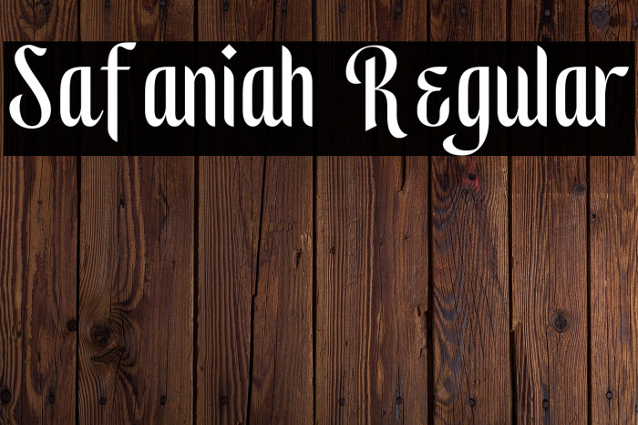 Safaniah Regular Example 1