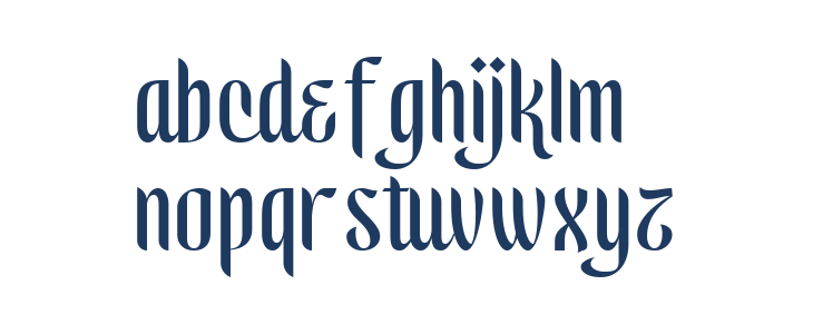 Safaniah Regular Lowercase