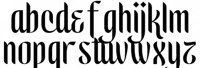 Safaniah Regular Шрифта строчной