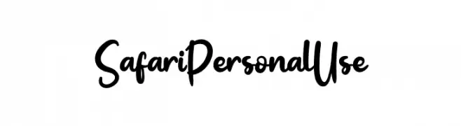 Safari Personal Use  Frei Schriftart Herunterladen