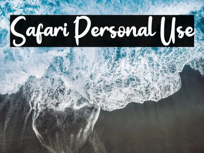 Safari Personal Use Example 2