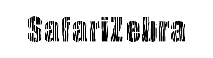 Safarizebra Schriftart Ffonts Net