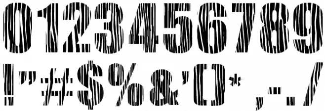 SafariZebra Font OTHER CHARS