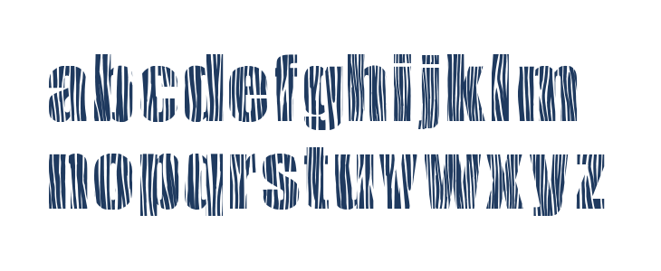 SafariZebra Lowercase