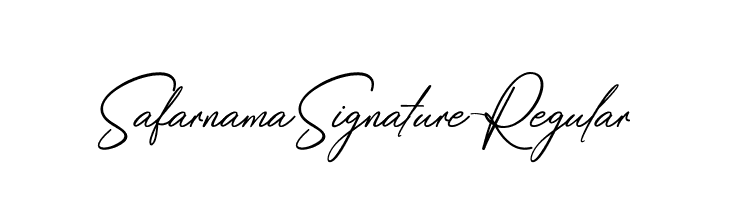 SafarnamaSignature-Regular  Frei Schriftart Herunterladen
