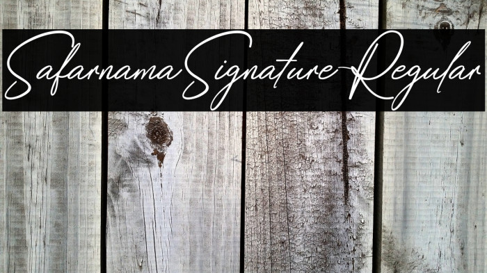 SafarnamaSignature-Regular Example 1