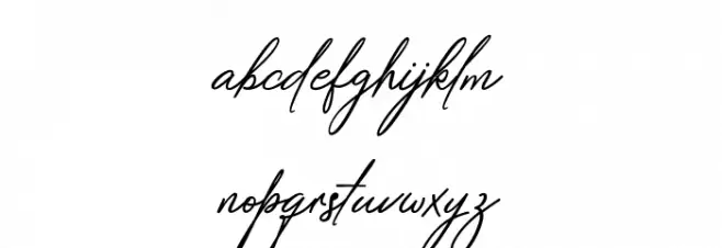 SafarnamaSignature-Regular 字体 小写