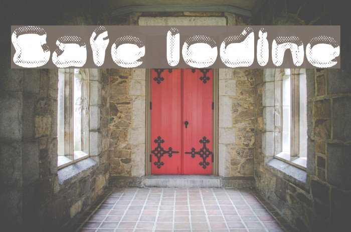 Safe Iodine Font examples
