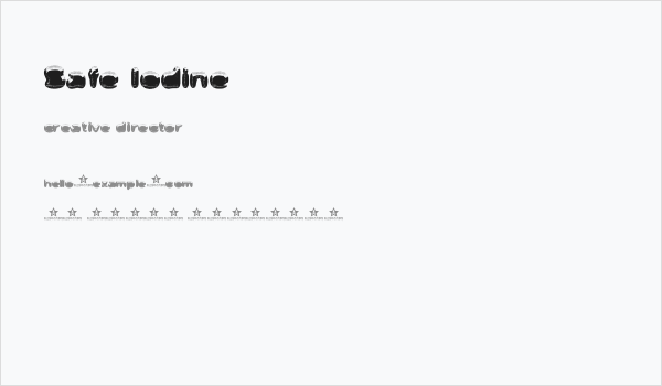 Safe Iodine Business Card