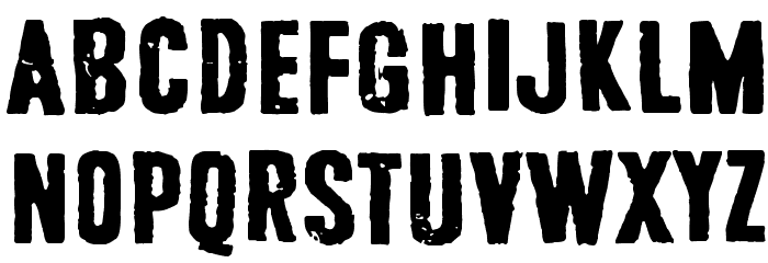 Safe from harm Font LOWERCASE