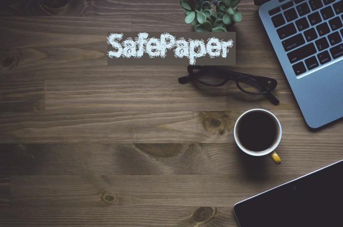 SafePaper Font examples