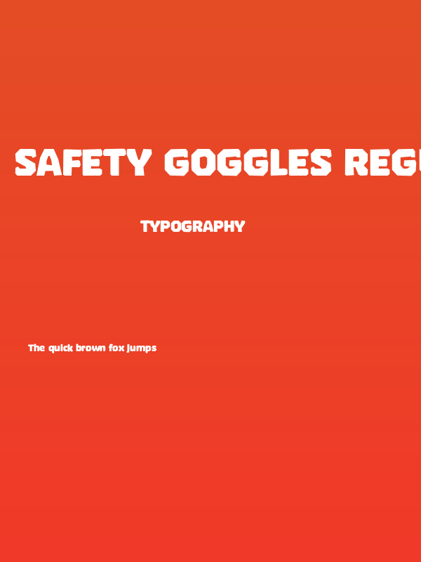 Safety Goggles Regular Poster