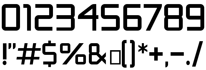 Safety Font OTHER CHARS