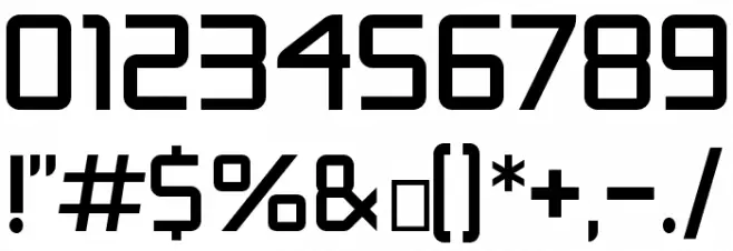 Safety Font OTHER CHARS