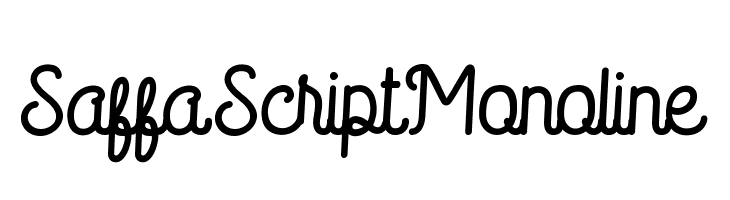 Saffa Script Monoline  フリーフォントのダウンロード