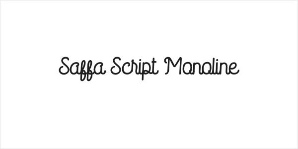 Saffa Script Monoline Logo