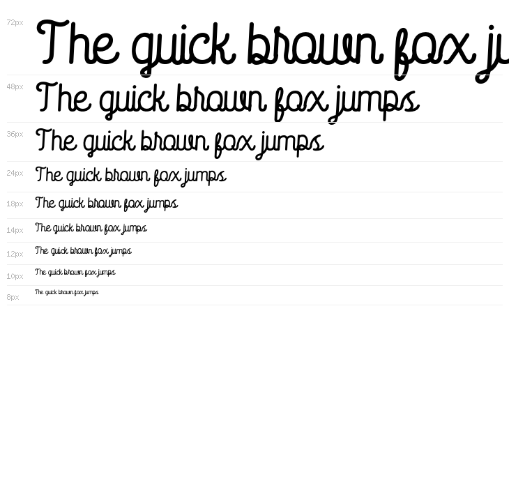 Saffa Script Monoline Waterfall