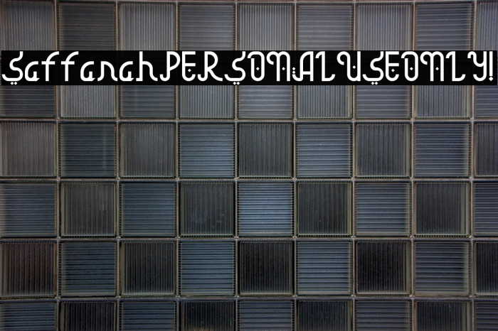 Saffanah PERSONAL USE ONLY! Example 2