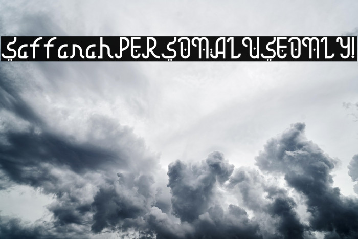 Saffanah PERSONAL USE ONLY! Example 3