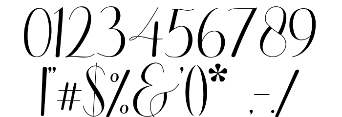 Saffire Font OTHER CHARS