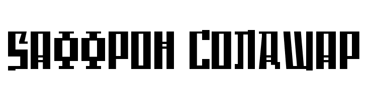 Saffron ColdWar  font caratteri gratis