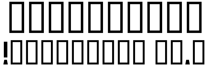 Saffron ColdWar Font OTHER CHARS