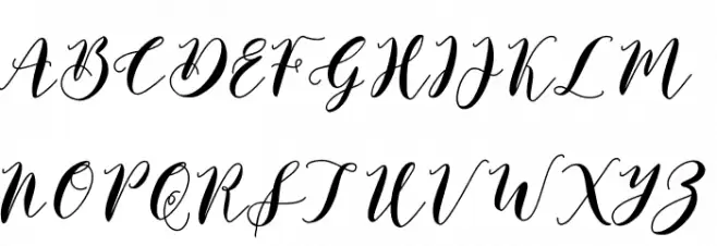 Saffron Schriftart Groß