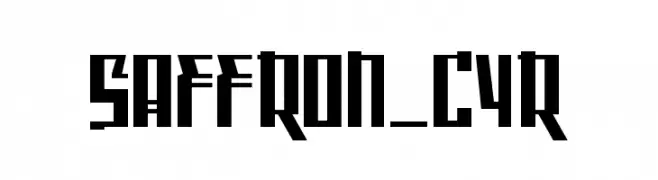 Saffron_Cyr  Descarca Fonturi Gratis