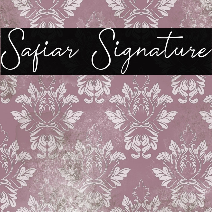 Safiar Signature Example 1