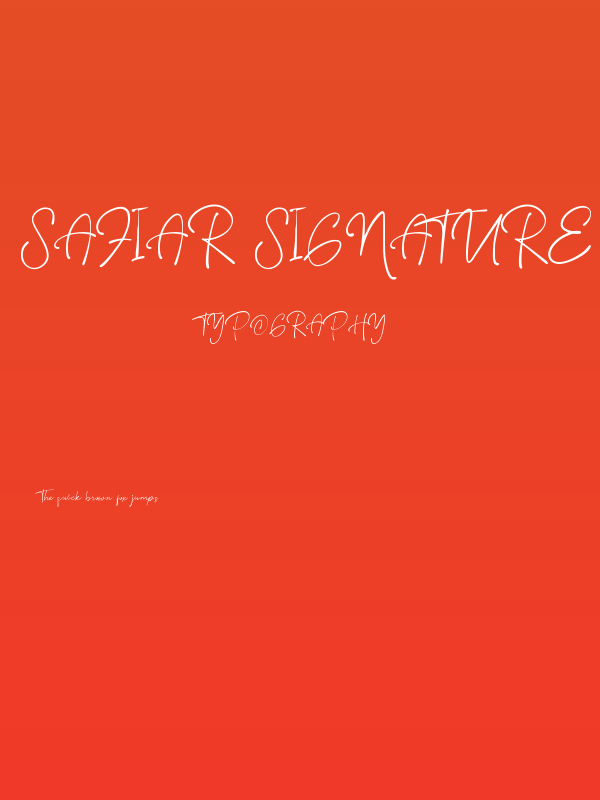 Safiar Signature Poster