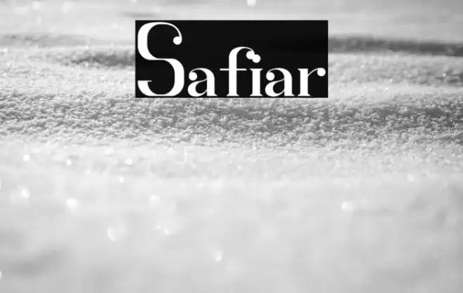 Safiar Font examples