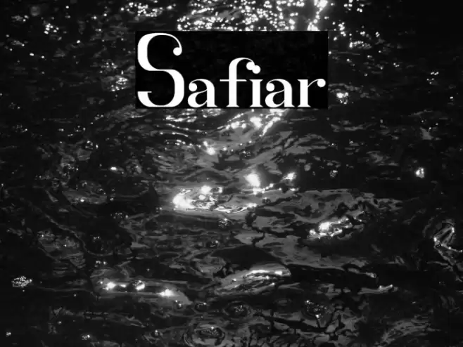 Safiar Font examples