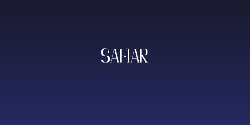 Safiar Social Header