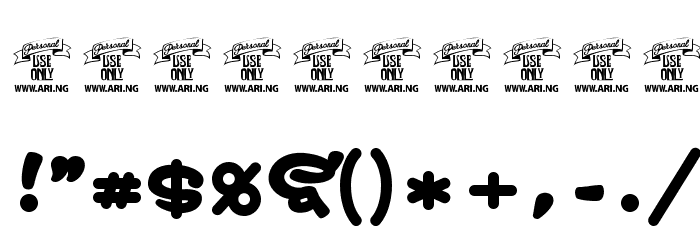 Safir Script PERSONAL USE ONLY Font OTHER CHARS