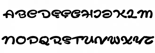Safir Script PERSONAL USE ONLY Font Litere mari