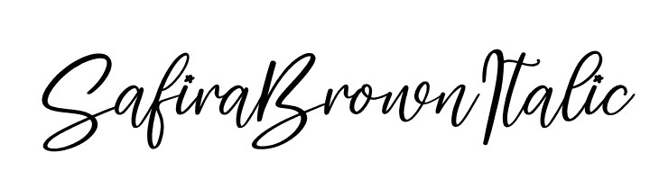Safira Brown Italic  नि: शुल्क फ़ॉन्ट्स डाउनलोड