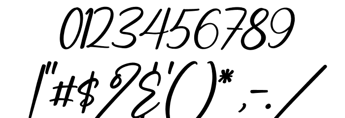 Safira Brown Italic Font OTHER CHARS