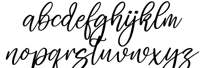 Safira Brown Italic Font LOWERCASE
