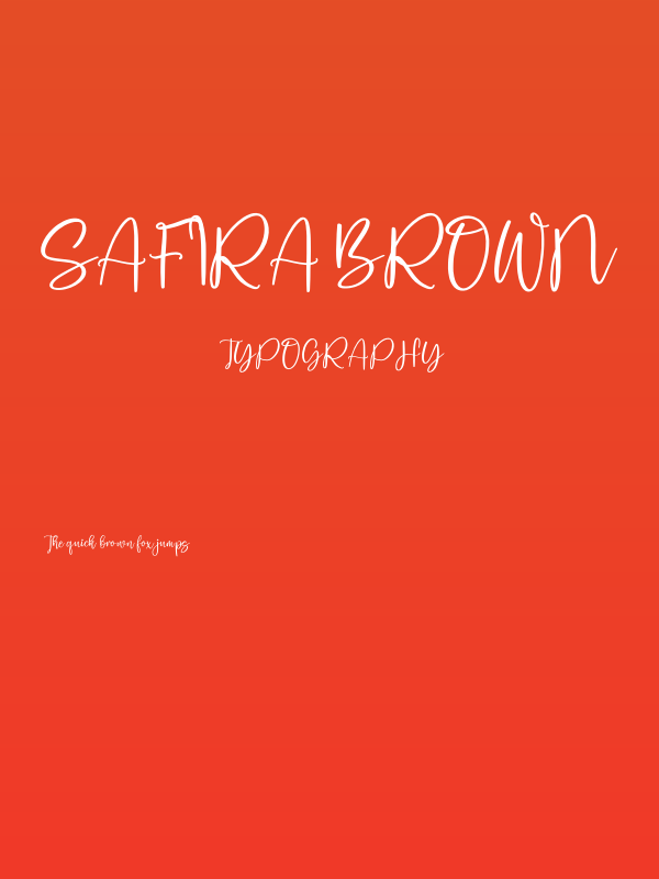 Safira Brown Poster
