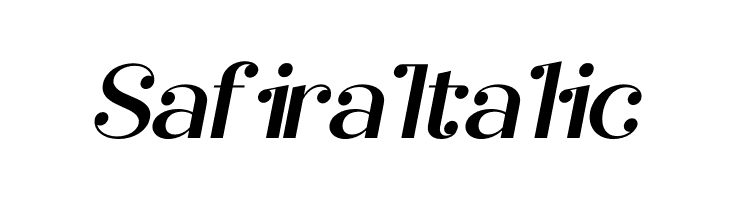 Safira Italic  font caratteri gratis