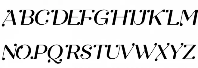 Safira Italic フォント 大文字