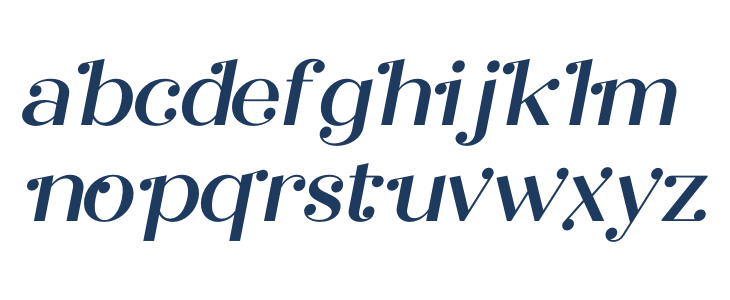 Safira Italic Lowercase