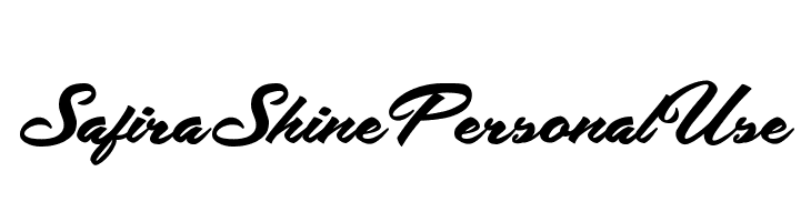 Safira Shine Personal Use Schriftart